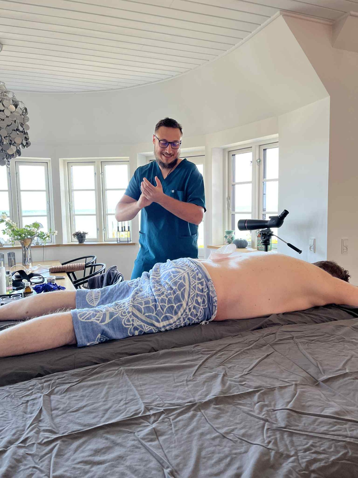 foto z mé cesty do Dánska ošetřit klienta s akutním problémem